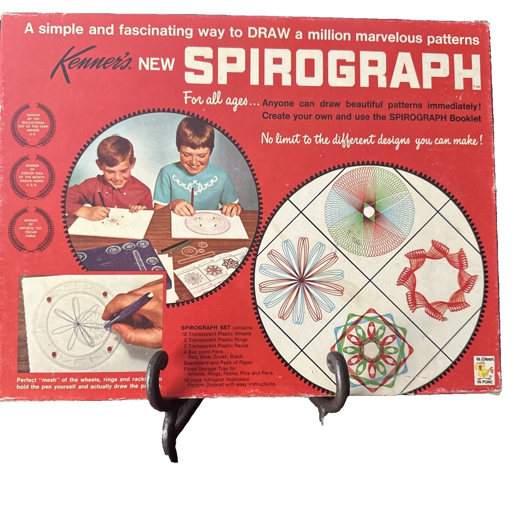 Vintage 1967 Kenner's New Spirograph Set  Original Box Please Read